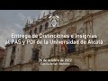 Entrega de Distinciones e Insignias al PAS y PDI de la Universidad de Alcalá · 26/10/2022