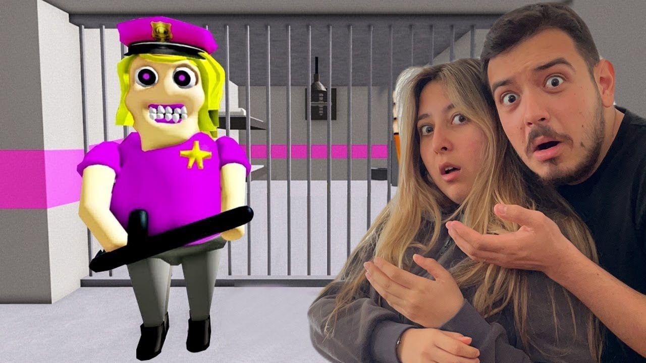 KADIN POLİS PEŞİMİZDE!!😱 | Roblox POLICE GIRL PRISON RUN!