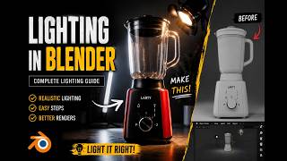 How I light my Blender Renders ; Blender Lighting tutorial