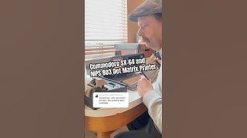 Retro Computer ASMR: Commodore SX-64, MPS 803 Dot Matrix Printer & “The Print Shop”