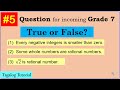 True or False: Tell if the statement is true or false #rationalnumber #integers #math7