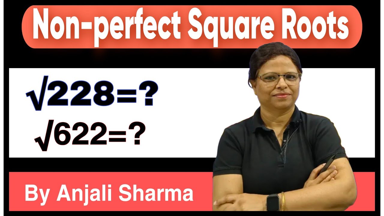🔥💯Non-Perfect Square Roots | Vedic Mathematics | By Anjali Sharma #vedicmaths #ssc #cgl #mathstricks