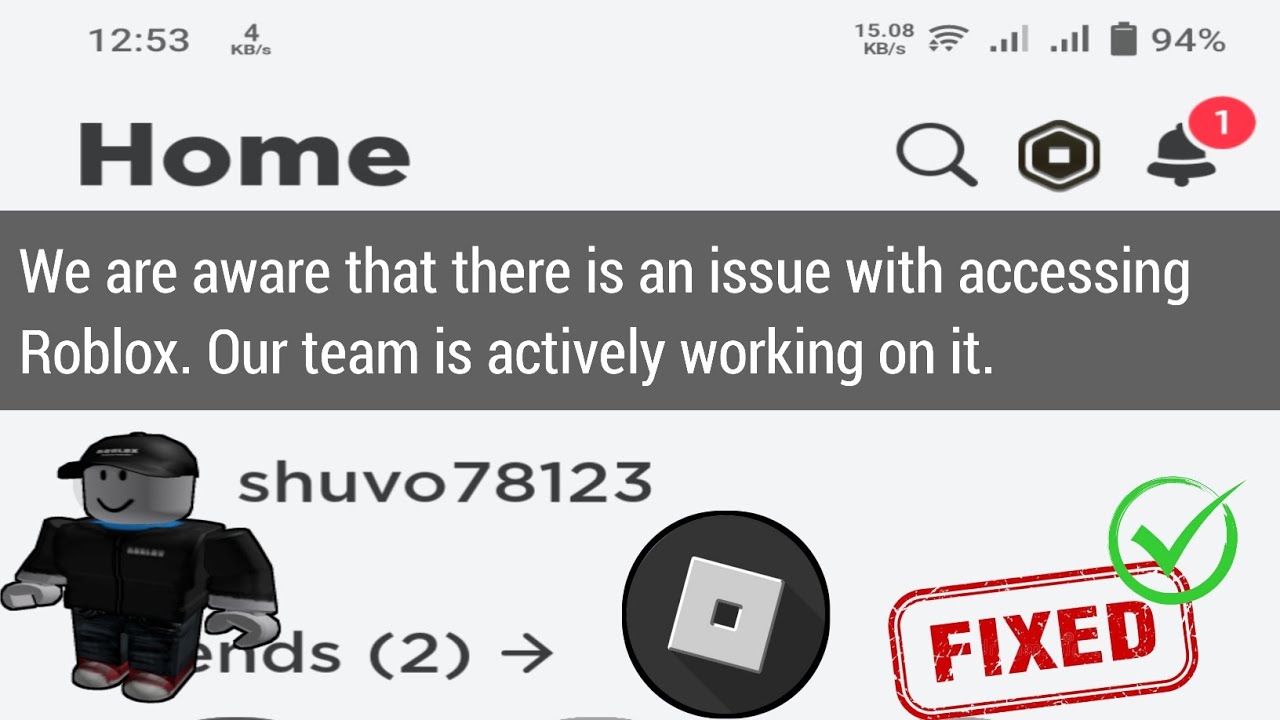 We are aware that there is an issue with accessing Roblox