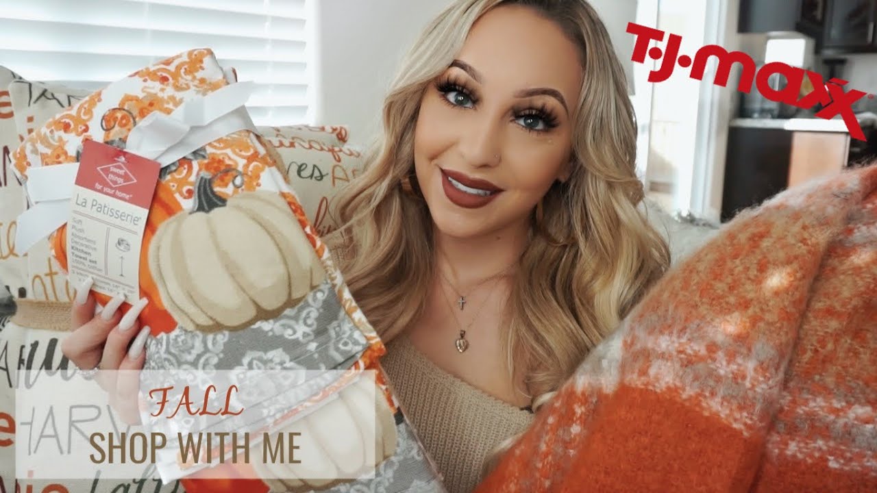 SHOP WITH ME FALL DECOR HAUL FROM TJMAXX YouTube