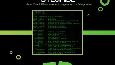Steghide || Text file embedding & extracting into jpg