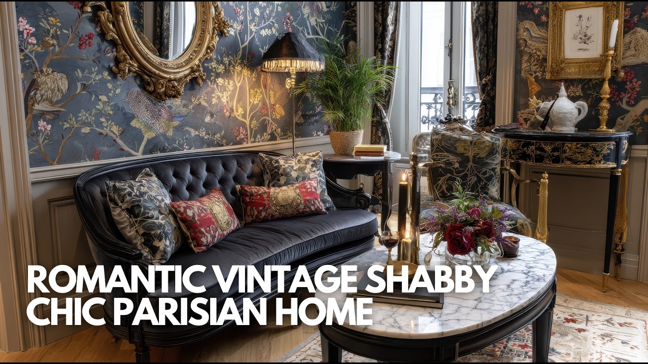 Romantic Vintage Shabby Chic Parisian Home | Timeless Elegance & Soft Feminine Charm