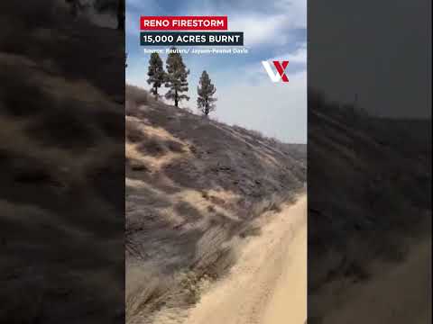 15,000 Acres In Flames! Hawk Fire Races Toward Reno, Thousands Evacuated In Nevada | VERTEX