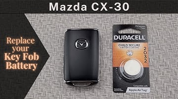 How to DIY Replace Change a 2020-2024 Mazda CX-30 Key Remote Fob Battery