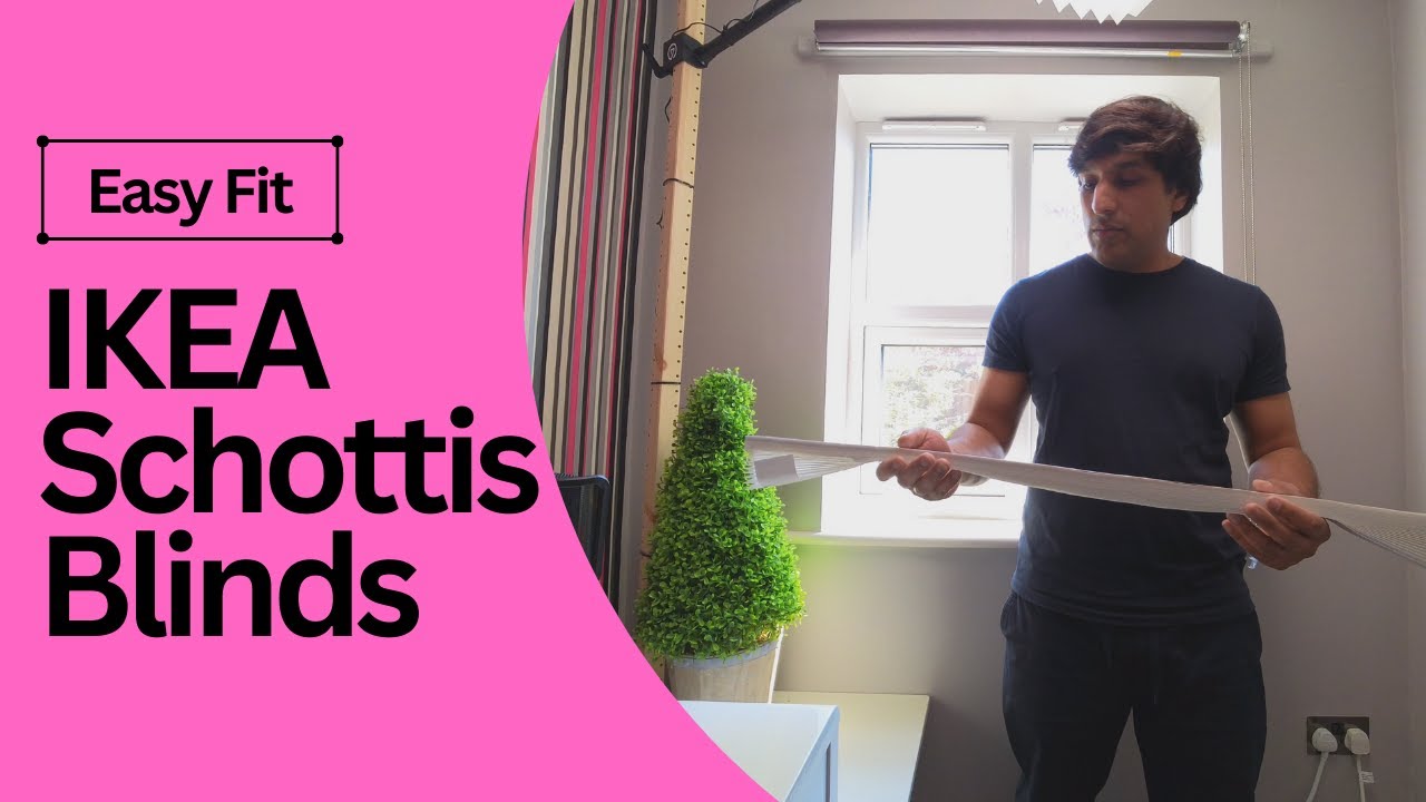 How to install IKEA Schottis blinds YouTube