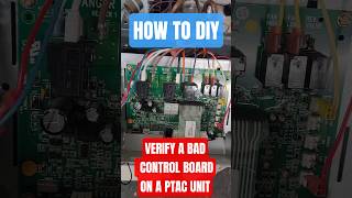Verify A Bad Circuit Board On Amana Ptac Units Test Transformer