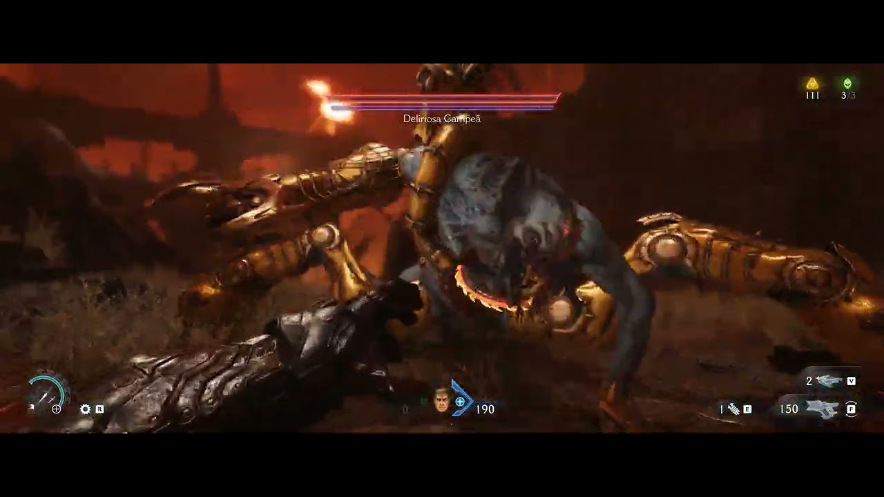 DOOM THE DARK AGES - ULTRAWIDE - BOSS DELIRIOSA CAMPEÃ 