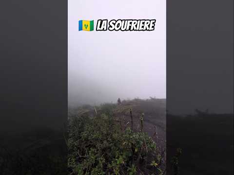 The View Near the Top of The La Soufriere Volcano in St. Vincent