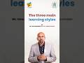The three main learning styles #education #educationalshorts #shorts