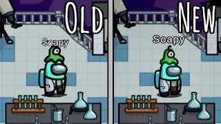 Among Us 15 Player Lobby Update - Old VS New Hats and Skins screenshot 2