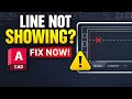 AutoCAD Line Not Showing While Drawing in Layout | Fix AutoCAD Layout Problem