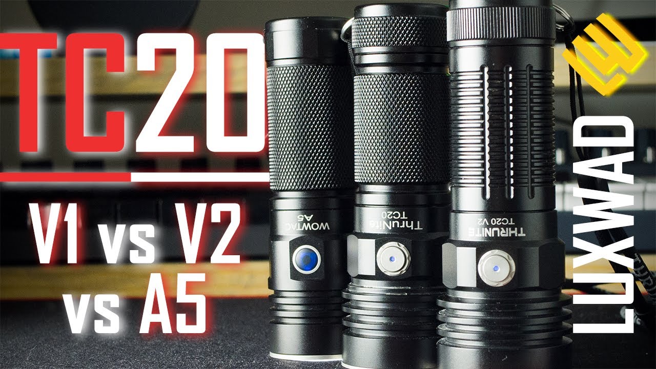 TC20 V2 vs V1 vs A5 [Thrunite + Wowtac Review/Comparison]