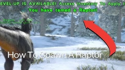 How To Command Summon A Raptor | ARK: Survival Evolved