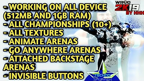 WR3D FIX  2K19 BY HHH Released|Moving Arenas|New Features