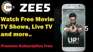 Zee 5 app 0 subscribe Zee tv All tv channels live or TV shows movies web series free watch now screenshot 1
