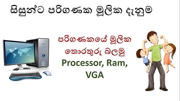 How to find Processor, Ram, VGA of a Computer - Computer knowledge basics