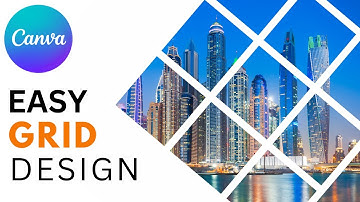 Easy Grid Design Tutorial in Canva | Fragment Images with shapes | Mazrify