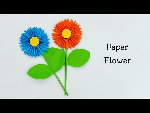 How To Make Easy Paper Flowers For Kids / Nursery Craft Ideas / Paper Craft Easy / KIDS