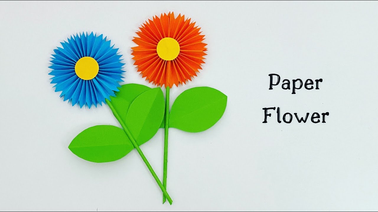 How To Make Easy Paper Flowers For Kids / Nursery Craft Ideas / Paper Craft  Easy / Kids Crafts - Youtube