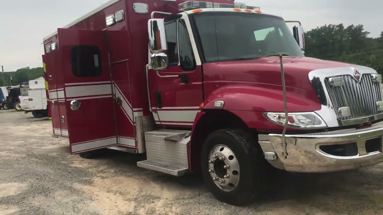FOR SALE VIDEO #2 2012 MEDTEC IHC AMBULANCE TYPE I MEDIUM DUTY EXC COND 804-928-9099 carnetcars.com