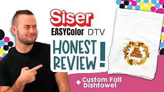 🚨siser dtv intricate cut hack: custom fall dishtowel🚨