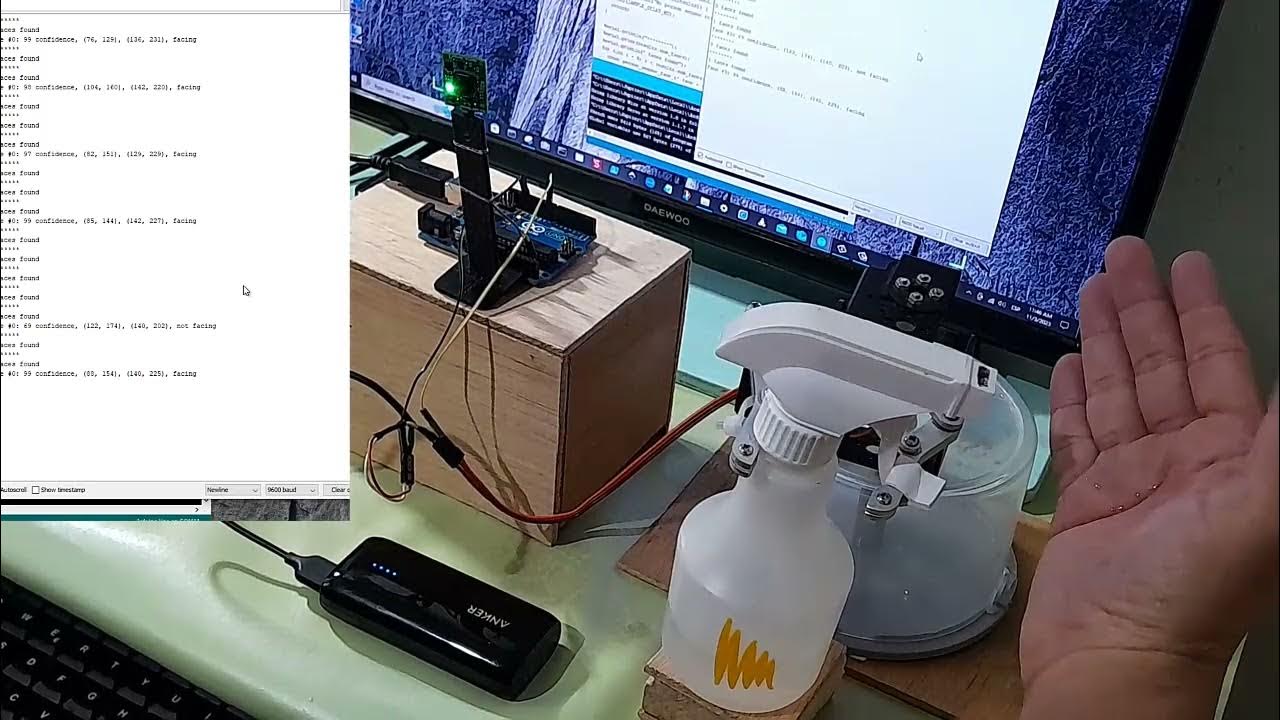 Hand Spray With Person Sensor And Arduino UNO - YouTube