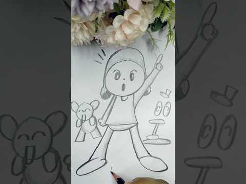 Menggambar POCOYO, ELLY & PATTO #pocoyo