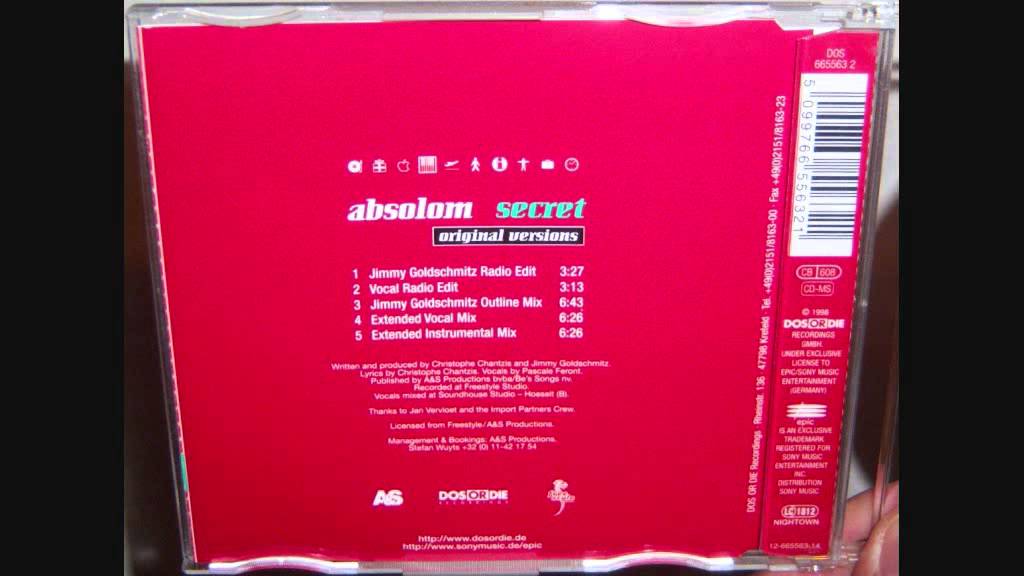 Absolom - Secret (1997 Jimmy Goldschmitz outline mix)