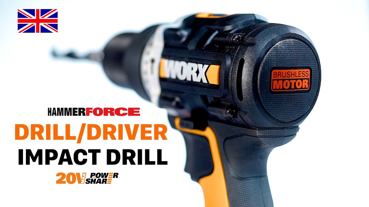 WORX WX352 HAMMER FORCE 20V UK - YouTube