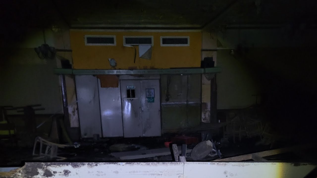 Exploring old theatre/bingo hall and got chased out by squatter.