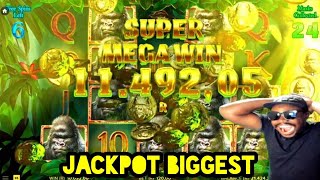 "Biggest Win on Gorilla Kingdom Slot: Watch as I Hit the Jackpot! 🎰💰" screenshot 2