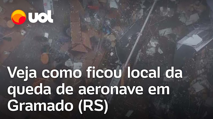 Imagens aéreas mostram como ficou local da queda de aeronave em Gramado (RS)
