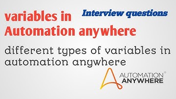 Variables in Automation anywhere A Beginner