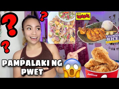 15 FOODS Pampalaki Ng PWET || Proper Diet || + Pwet TIPS || (FILIPINA FITNESS)