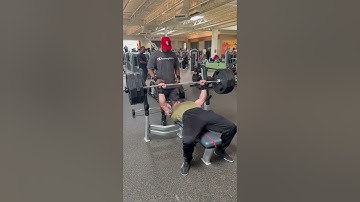 Paused Bench Press 405lbs x 3 #powerlifting #benchpress