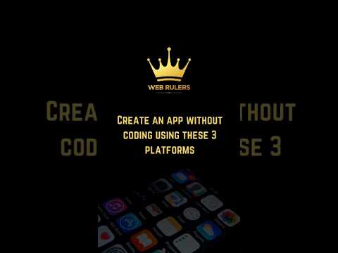 Top 3 platforms for creating mobile app without coding #mobileapp #app #development #tips #learning