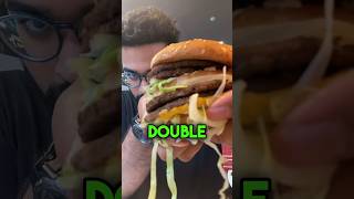 Tasting McDonald's Double Big Mac  #mcdonalds #burger #shorts #vlog #food