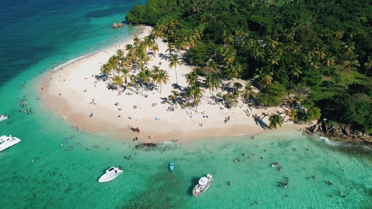 Cayo Levantado en Samaná a vista de drone Caribe Activo YouTube