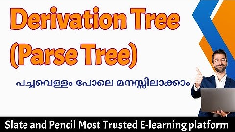 Derivation Tree or Parse tree|Theory of Computation|Toc malayalam Tutorial