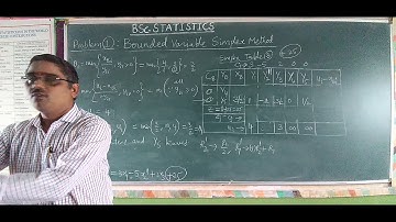 Problem 1 Part 3 of Bounded Variable Simplex Method  - BSc Statistics