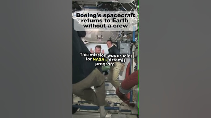 Boeing's spacecraft returns to Earth #science #news