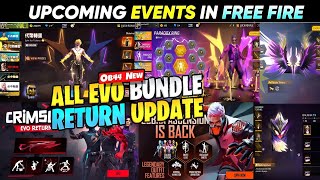 All evo bundle return free fire 🤯🥳| New token tower event | Paradox ring event | Free fire new event