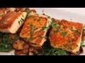 Seared Salmon with Sauteed Spinach and Mushrooms - Laura Vitale - Laura in the Kitchen Ep 323