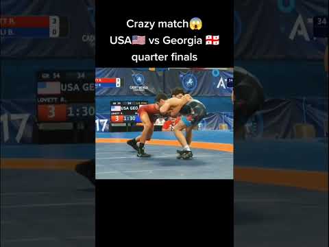 Сумасшедший матч на чемпионате мира по греко-римской борьбе среди кадетов