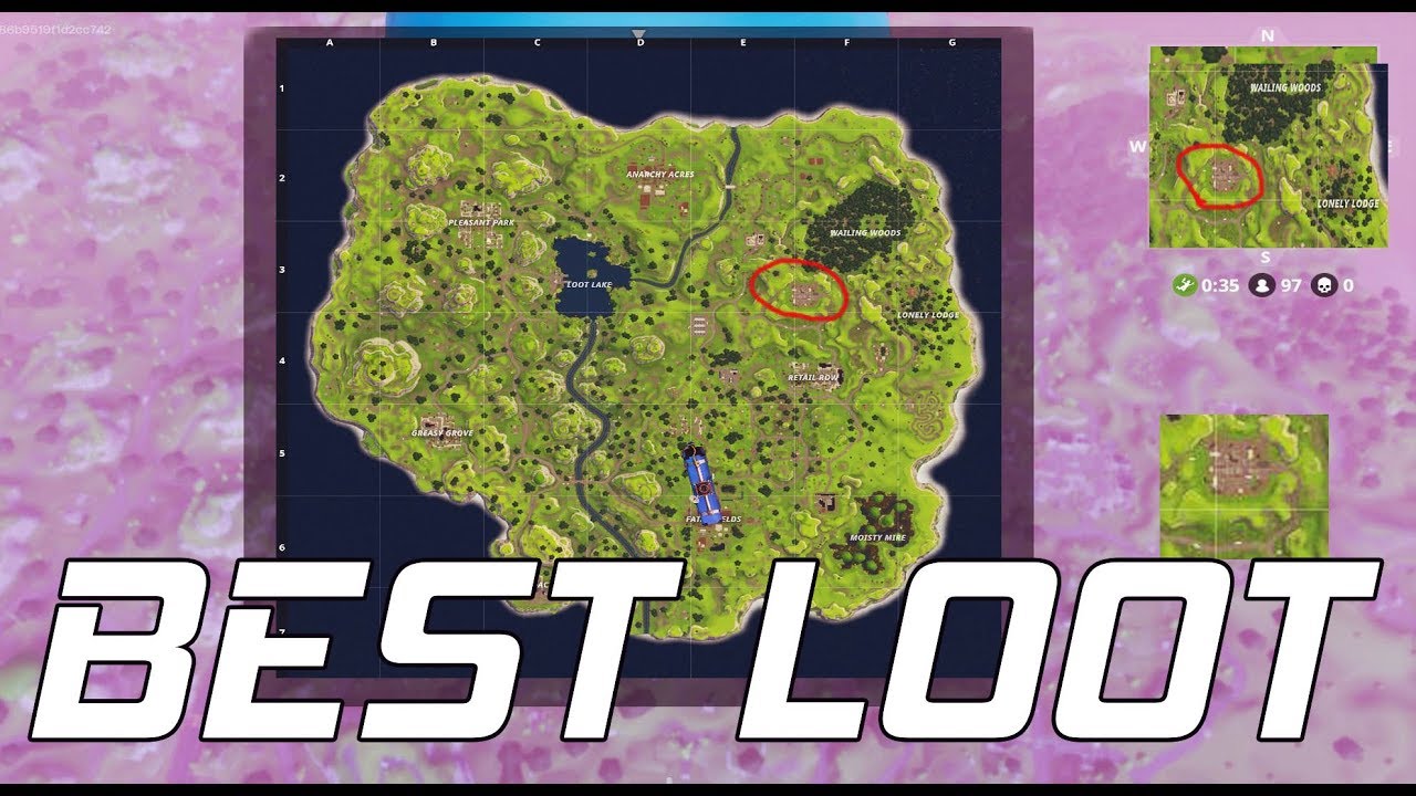 best good loot chest locations fortnite battle royale - fortnite chest locations map