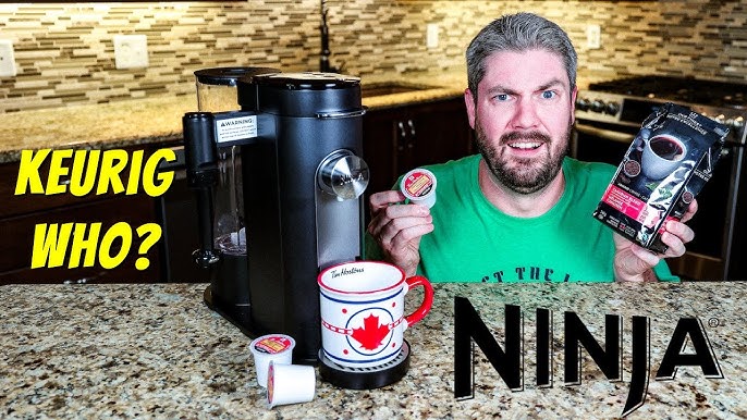 Ninja® PB040 Pods & Grounds Single-Serve Coffee Maker, K-Cup Pod  Compatible, 56-oz. Reservoir, 6-oz. Cup to 24-oz. Travel Mug Brew Sizes,  Iced Coffee